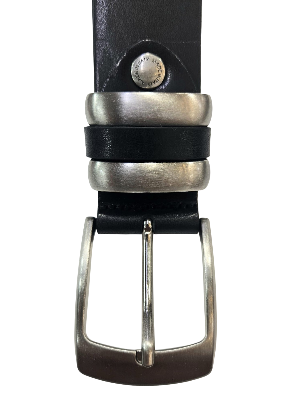 Cintura jeans uomo in cuoio