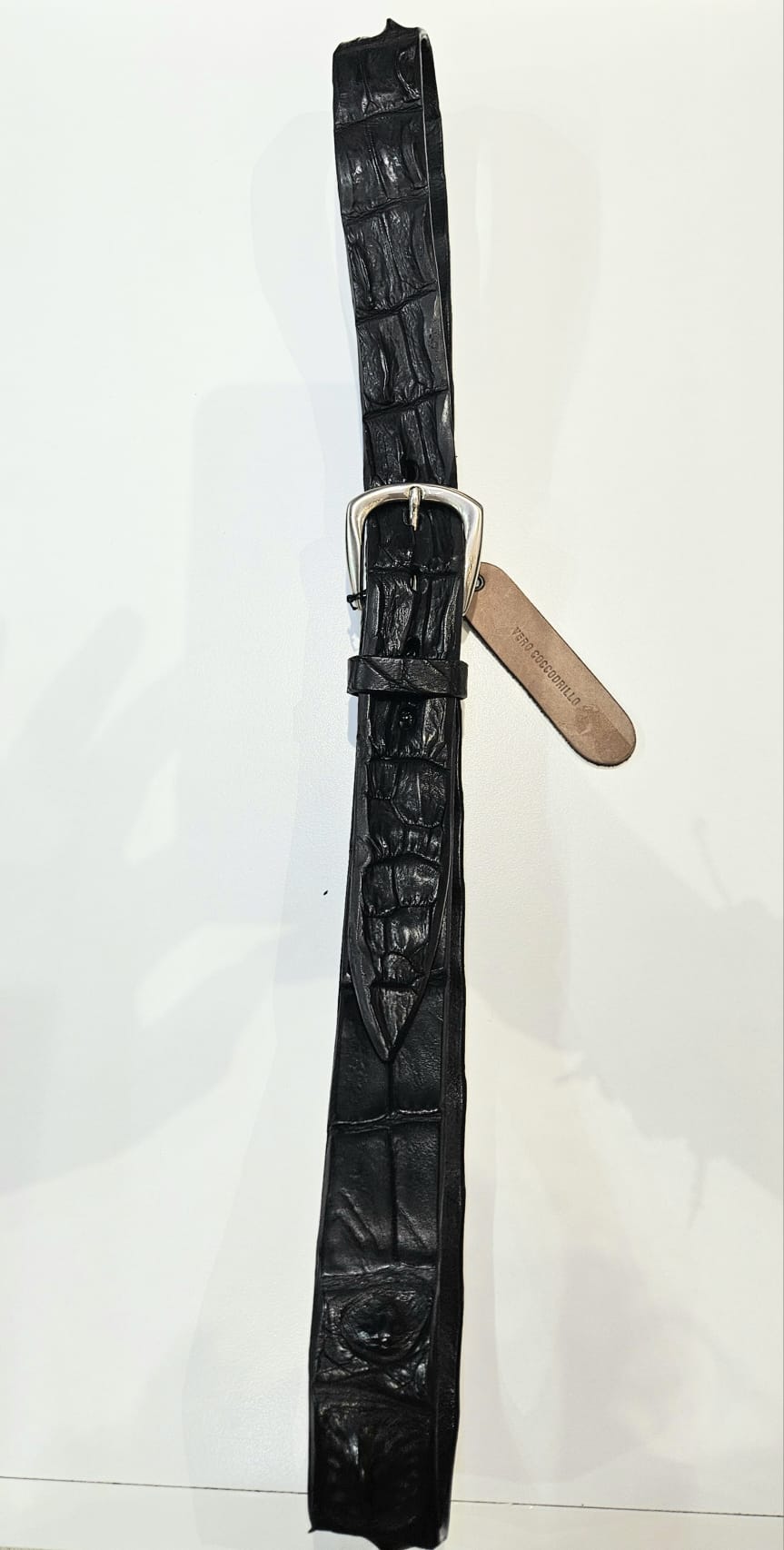 Cintura Unisex 1n vero coccodrillo grey