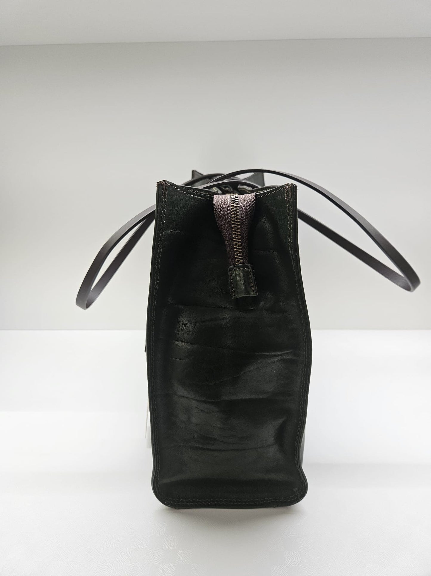 Borsa shopping donna Chiarugi handmade in Florence in pelle "vacchetta"