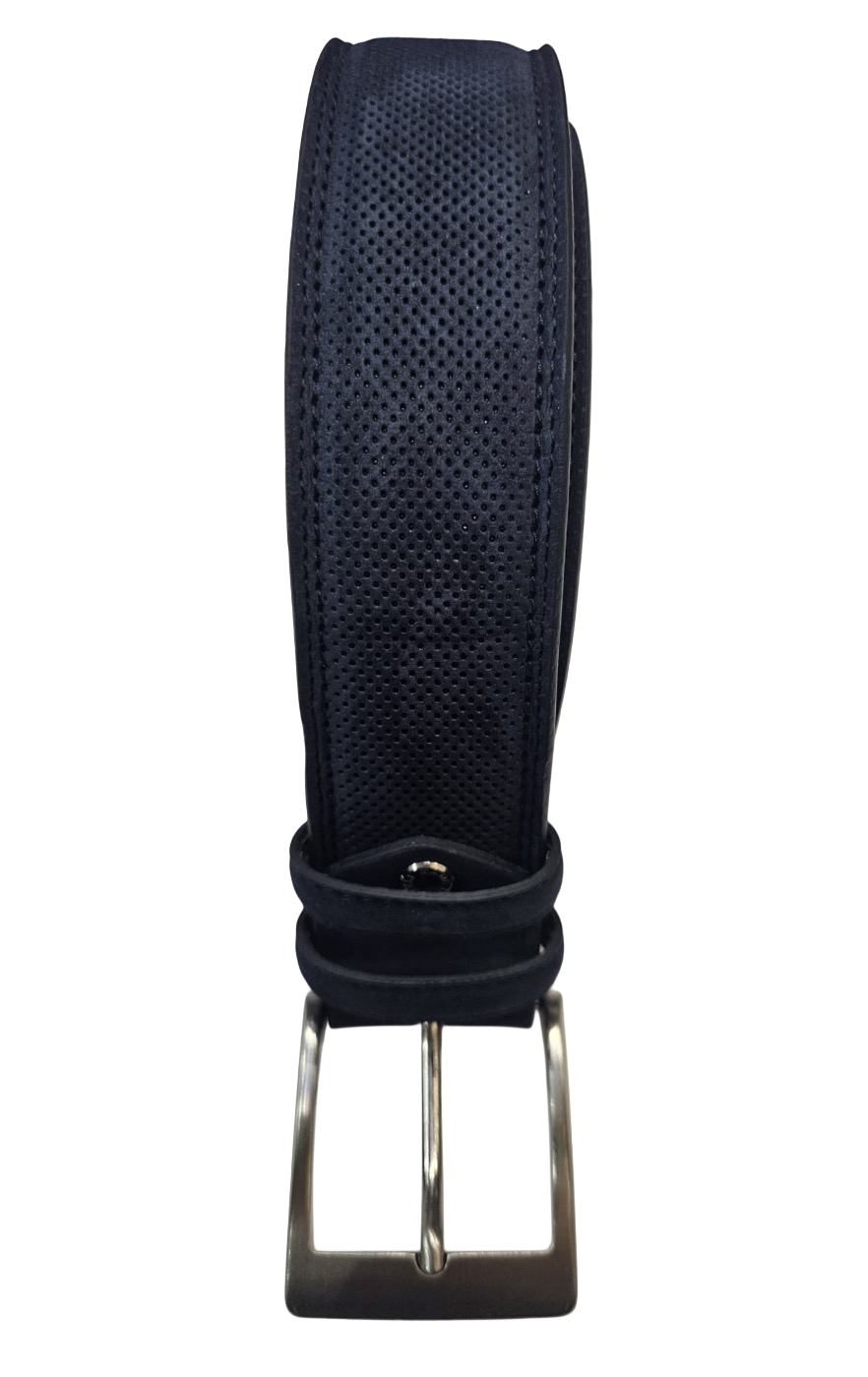 Cintura in pelle Nabuk laserato