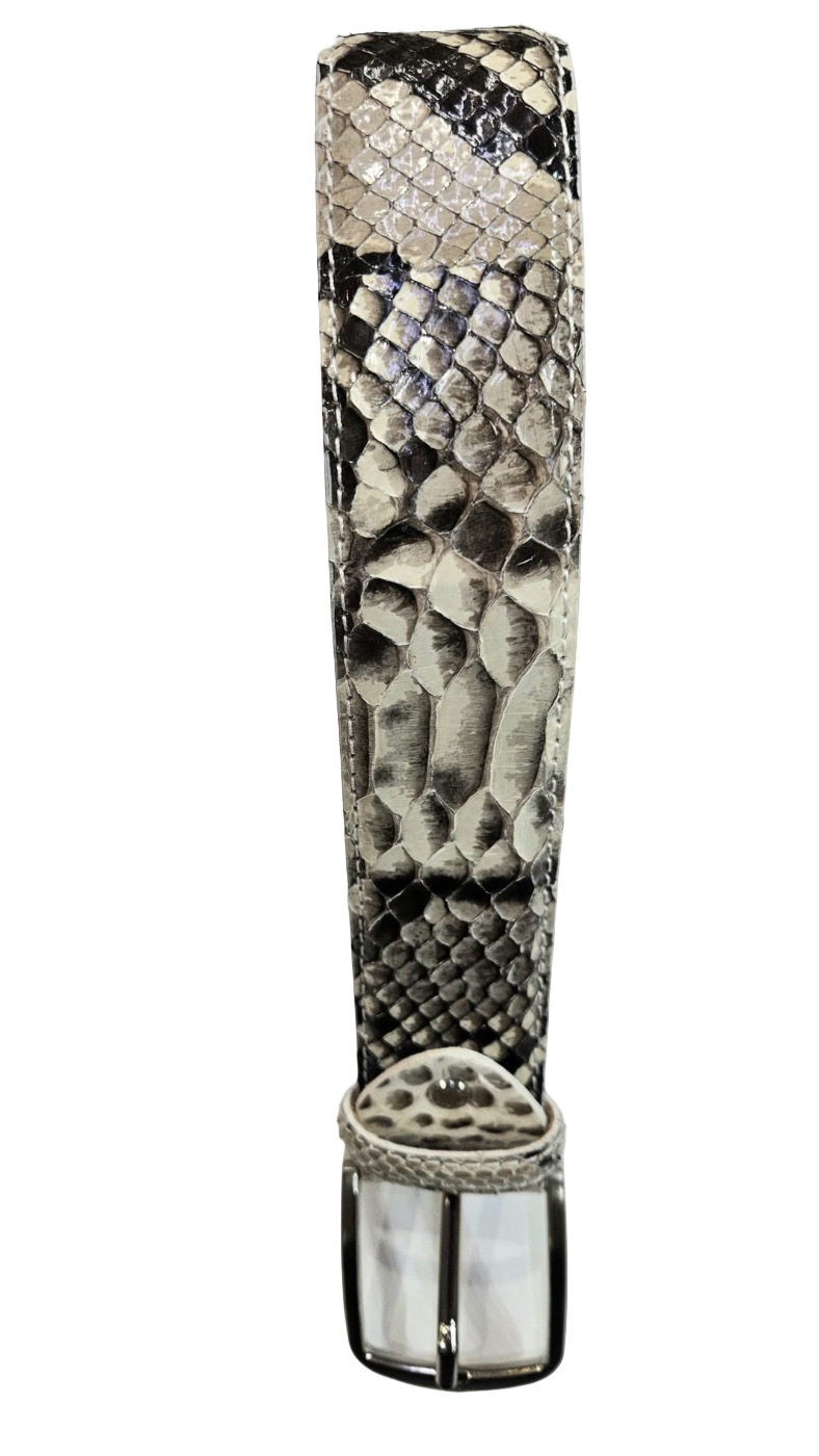 Cintura in vero Pitone colore roccia