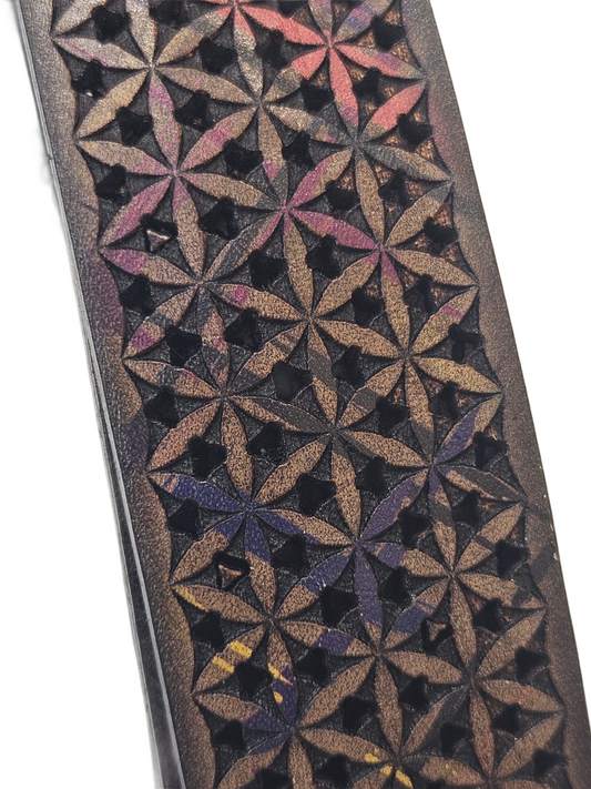 Cintura laserata in pelle