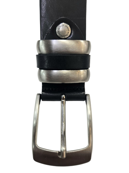 Cintura jeans uomo in cuoio