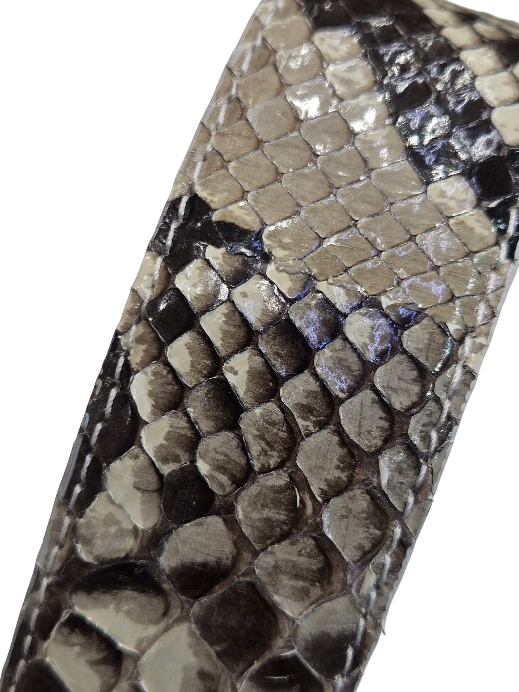 Cintura in vero Pitone colore roccia