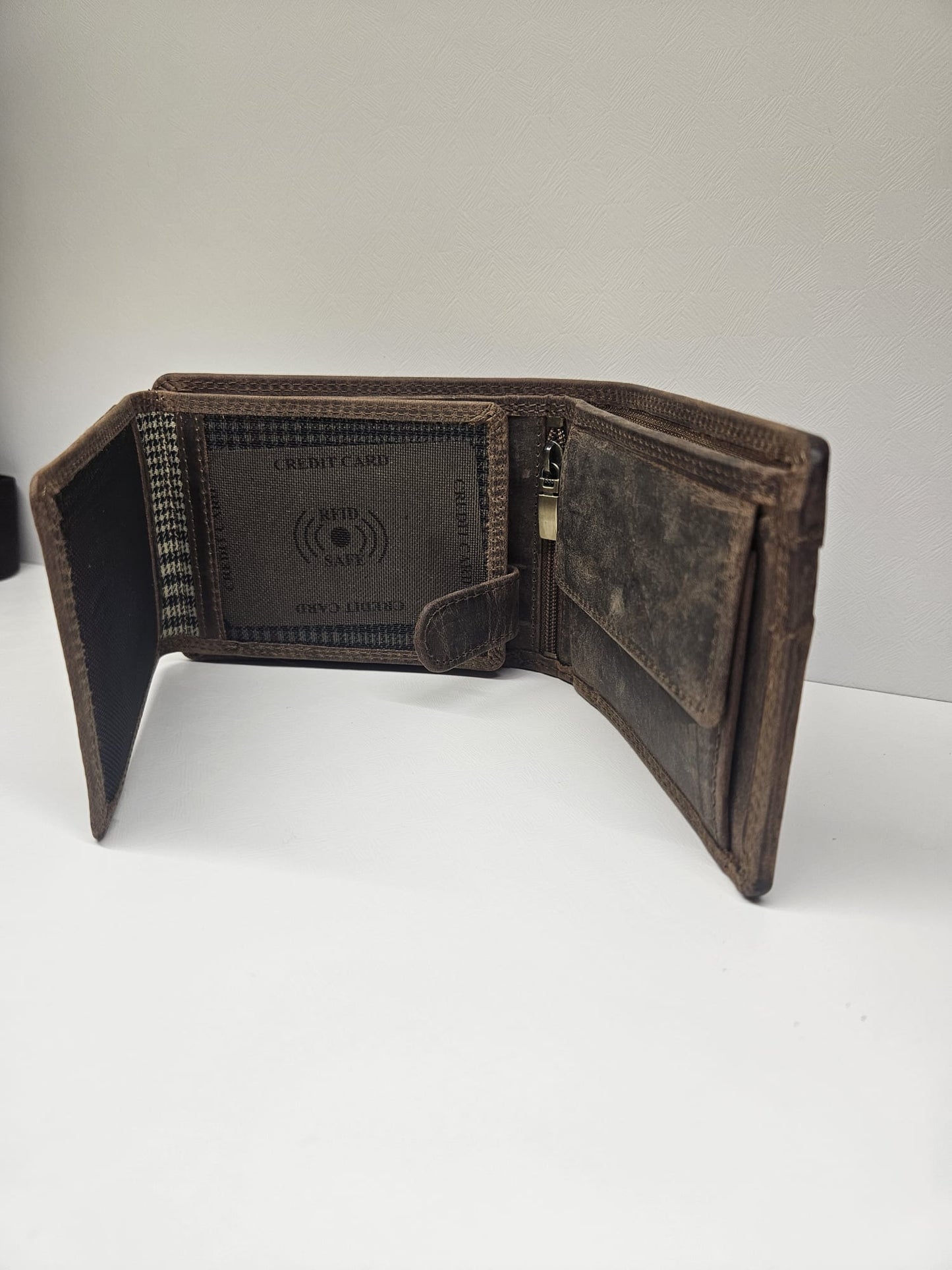 Portafoglio uomo in pelle di toro