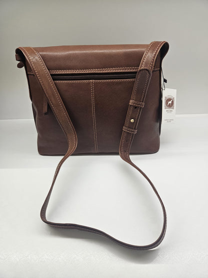 Borsa donna Acciaio collezione Liberty in vera pelle "vacchetta"