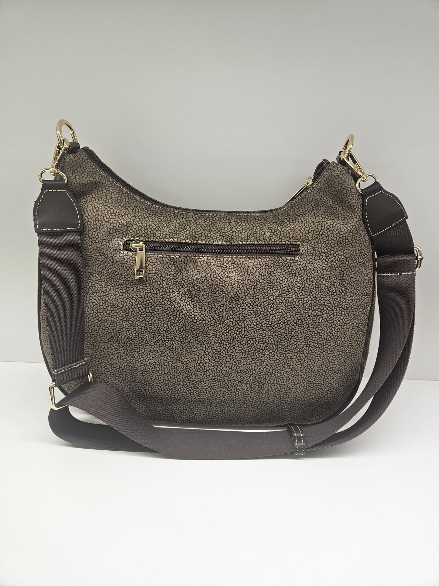 Borsa donna linea Simo in stampo &nbsp;tapiro con rifiniture in pelle di vitello