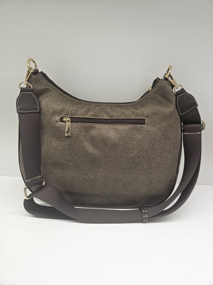 Borsa donna linea Simo in stampo &nbsp;tapiro con rifiniture in pelle di vitello