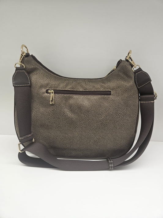 Borsa donna linea Simo in stampo &nbsp;tapiro con rifiniture in pelle di vitello