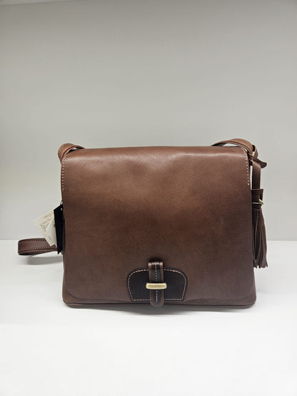 Borsa donna Acciaio collezione Liberty in vera pelle "vacchetta"