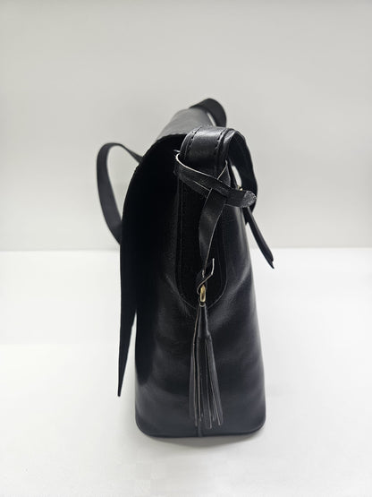 Borsa donna Acciaio collezione Liberty in vera pelle "vacchetta"