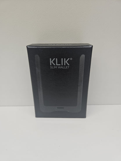 Klik slim wallet Puristo colore nero e marrone