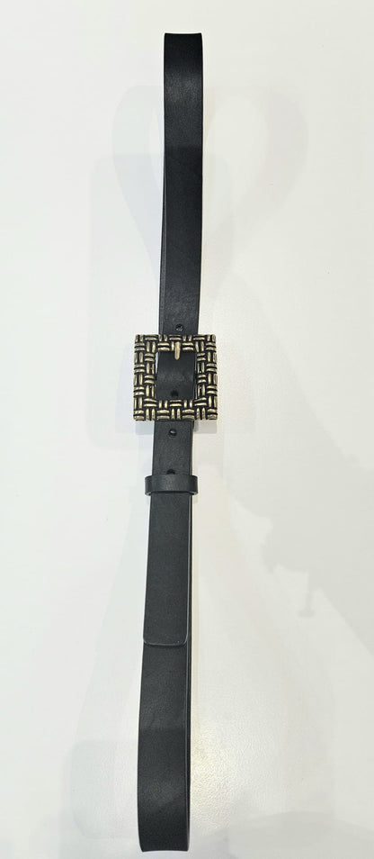 Cintura intrecciata donna  in cuoio