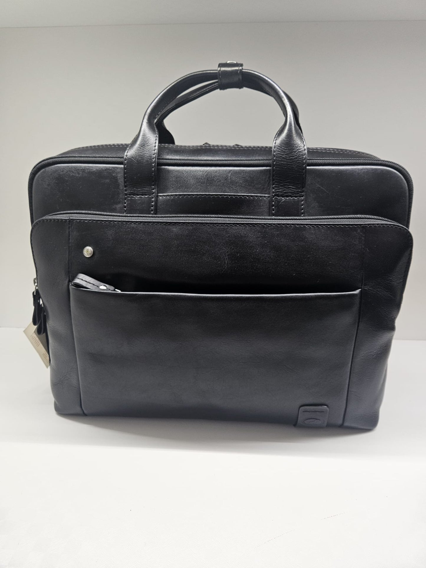 Cartella/Zaino uomo brand Acciaio in pelle vitello vacchetta