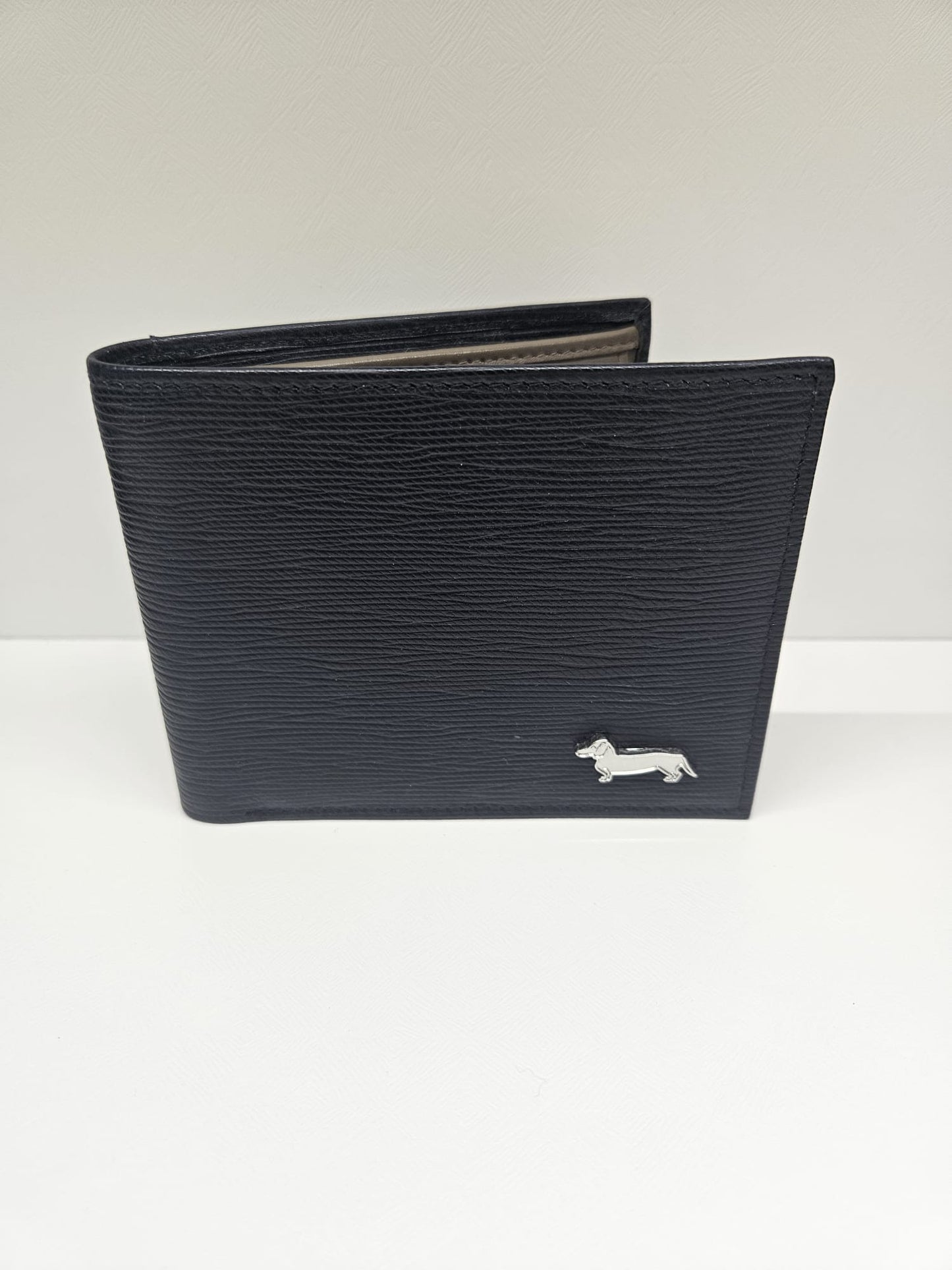 Portafoglio uomo harmontblaine bicolore in Pelle di vitello con stampo antigraffio.