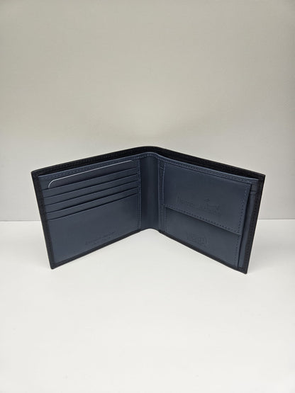 Portafoglio uomo harmontblaine bicolore in Pelle di vitello con stampo antigraffio.