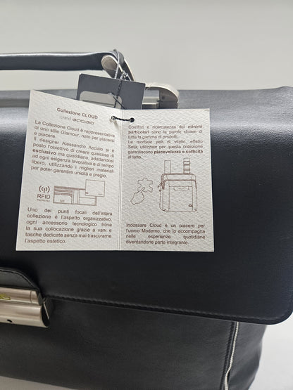 Cartella uomo 15" task nero Acciaio collezione Cloud