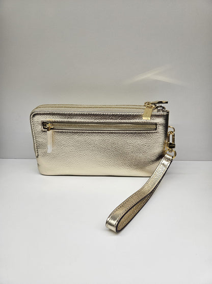 Portafoglio donna Nannini linea Wallis colore nero Portafoglio moderno e un design made in italy.