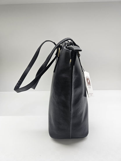 Borsa shopping donna Acciaio in vera pelle "vacchetta" collezione Liberty.